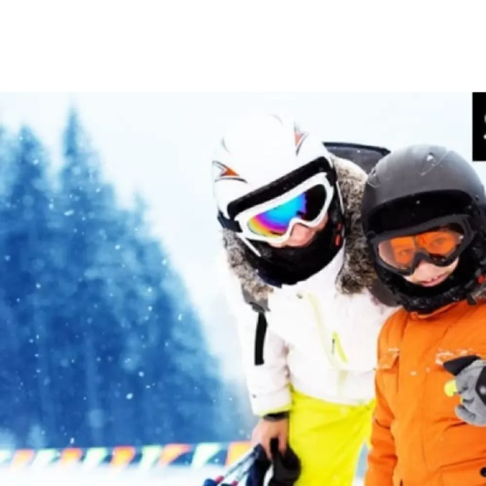 Pink and White Ski Goggles Unisex 2 pairs